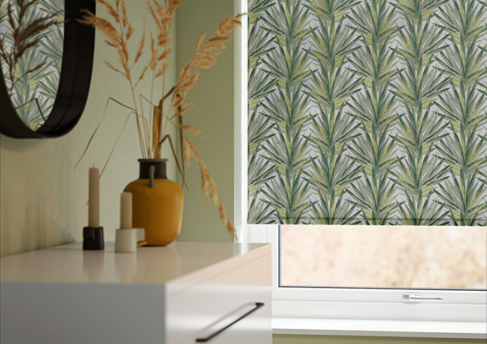 Palm Beach, White - Twist&Fit Roller Blind - Image 5
